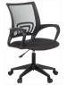 Кресло компьютерное БЮРОКРАТ Кресло CH 696, на колесиках, сетка/ткань, черный [ch 696 black]