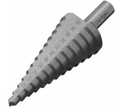 Сверло СИБРТЕХ Сверло ступенчатое по металлу, 6-8-10-12-14-16-18-20-22-24-26-28-30мм, 4241 723013