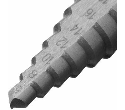 Сверло СИБРТЕХ Сверло ступенчатое по металлу, 6-8-10-12-14-16-18-20-22-24-26-28-30мм, 4241 723013