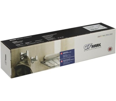 Аксессуары для ванной комнаты GFMARK 87205 Вешалка с четырьмя крючками прямая, из нержавеющей стали, с квадратным основанием, цвет САТИН