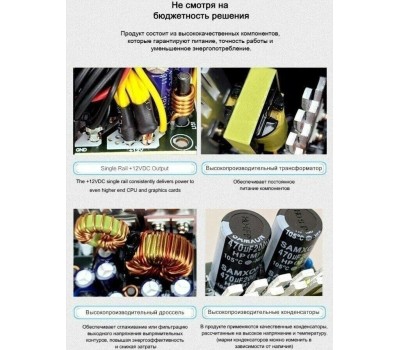 Блок питания ZALMAN Блок питания ZM400-XEII, 400Вт, 120мм, черный, retail