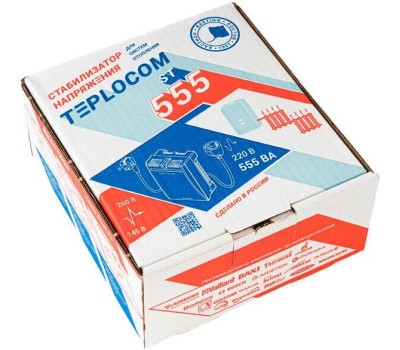 БАСТИОН Стабилизатор напряжения Teplocom ST-555 белый