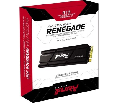 Накопитель SSD KINGSTON SSD накопитель Fury Renegade SFYRDK/4000G 4ТБ, M.2 2280, PCIe 4.0 x4, NVMe, M.2