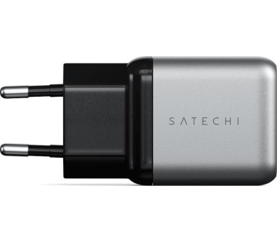 SATECHI Сетевое зарядное устройство 30W USB-C GaN Wall Charger. Цвет: серый космос