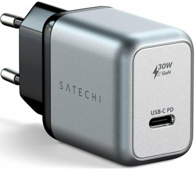 SATECHI Сетевое зарядное устройство 30W USB-C GaN Wall Charger. Цвет: серый космос