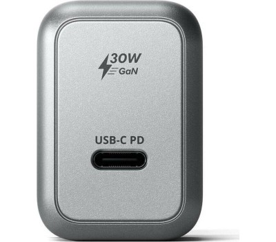SATECHI Сетевое зарядное устройство 30W USB-C GaN Wall Charger. Цвет: серый космос