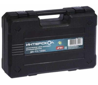 Дрель INTERSKOL Аккумуляторная бесщеточная дрель-шуруповерт ДА-13/18ВК ИНТЕРСКОЛ 575.2.2.78