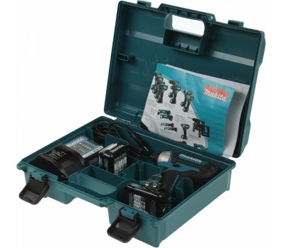 MAKITA Ударный шуруповерт TD110DWAE, 2Ач, с двумя аккумуляторами