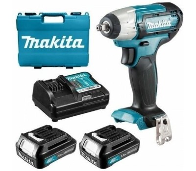 MAKITA Ударный шуруповерт TD110DWAE, 2Ач, с двумя аккумуляторами