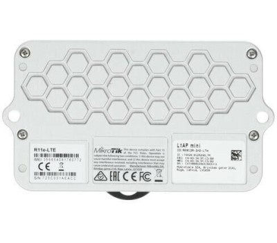 Точка доступа MIKROTIK Точка доступа LtAP mini, N150, 2.4ГГц, 1xRJ45, черный [rb912r-2nd-ltm]