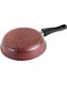 Сковорода ГОРНИЦА Сковорода а/пр литая 24см съемн/руч стекл/кр Шоколад ТМ