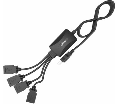 RITMIX Хаб (разветвитель) CR-2405, черный [15119259]