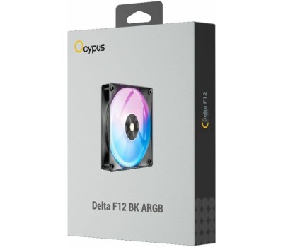 OCYPUS Вентилятор для процессора Fan Delta F12 BK ARGB LED / Black / PWM