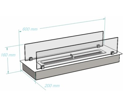 Камин электрический ROYAL THERMO Биокамин RTBFP-P600XS Modul