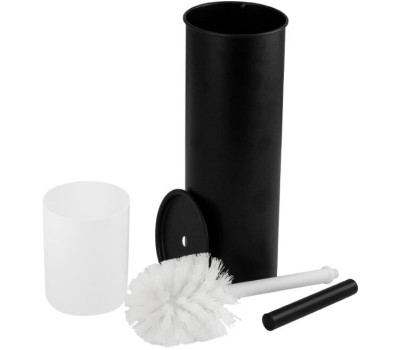 САНАКС - Ёрш для унитаза, напольный, ЧЁРНЫЙ, эмаль, из нержавеющей стали 2415