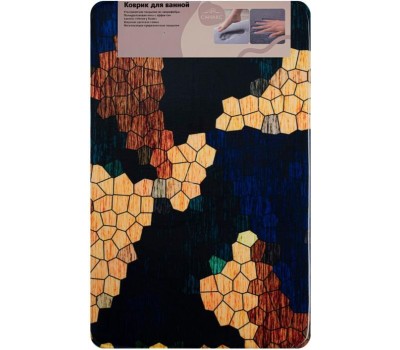 САНАКС - Коврик в ванную ПАМЯТЬ - эффект восстановления, одинарный, дизайнерский - янтарь 50 х 80 см 00445