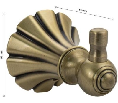 МАГНУС - Крючок одинарный, цвет БРОНЗА. 95114