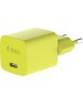 TTEC Сетевое зарядное устройство SmartCharger GAN 45W AVS PD Travel Fast Charger с кабелем USB-C - USB-C 3A. Длина кабеля: 120см. Цвет: неоновый желтый