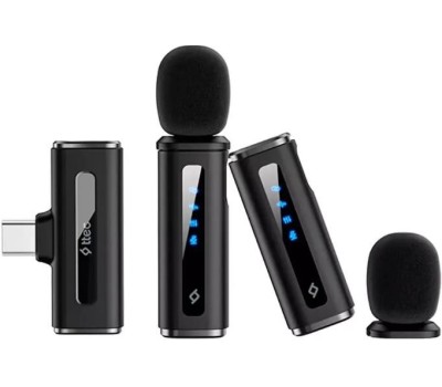 TTEC Беспроводная универсальная микрофонная система петличного типа GoMic Plug&Play Universal Wireless Lavalier Microphone Kit. Цвет: черный