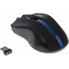 Мышь ОКЛИК 615MW черный/синий оптическая (1000dpi) беспроводная USB (2but)