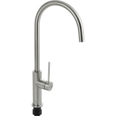 Смеситель для кухни MAGNUS 9402 Смеситель для кухни, высокий, С - образный поворотный излив, из нержавеющей стали марки 304, цвет САТИН.