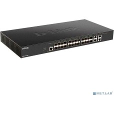 D-LINK SMB D-Link DXS-1210-28S/A1A PROJ Управляемый L2+ коммутатор с 24 портами 10GBase-X SFP+ и 4 портами 10GBase-T