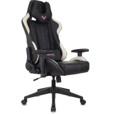 Кресло компьютерное игровое ZOMBIE Кресло игровое VIKING 5 AERO черный/белый эко.кожа с подголов. крестов. пластик