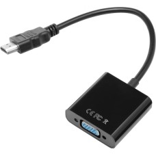 PREMIER Переходник аудио-видео 5-983 HDMI (m)/VGA (f)/Jack 3.5 (f) 0.15м. черный