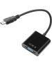 PREMIER Переходник аудио-видео 5-983 HDMI (m)/VGA (f)/Jack 3.5 (f) 0.15м. черный