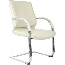 Кресло компьютерное БЮРОКРАТ Кресло T-8010-LOW-V, экокожа, до 120кг, слоновая кость