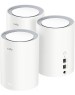 Маршрутизатор CUDY Маршрутизатор AX3000 Wi-Fi 6 Mesh 2 5G Solution 3-Pack, Dual-Band, Chipset MT7981BA+MT7976CN+RTL8221B, 802.11ax/ac/a/b/g/n, 2402Mbps at 5GHz + 574Mbps at 2.4GHz, 2.5G WAN+GE LAN, 5 internal antennas, MU-MIMO, DDNS, Zerotier/Wireguard/Op