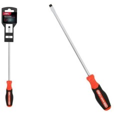 DELI Шлицевая DL3451 SL8x200мм сталь S2, матовый стержень, двухкомпонентная прорезиненная рукоять