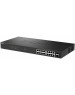 D-Link DGS-1018P/B1A Конфигурируемый коммутатор с 16 портами 10/100/1000Base-T, 2 портами 1000Base-X SFP и DIP-переключателем (16 портов PoE 802.3af/at, PoE-бюджет 240 Вт)
