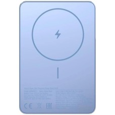XIAOMI Внешний аккумулятор (Power Bank) Super Slim Magnetic, 5000мAч, голубой [bhr08pogl]