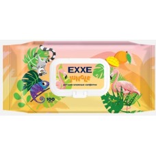 Салфетки влажные MASTER FRESH С0008079 EXXE Джунгли Влажные салфетки для детей (микс Манго), 100 шт