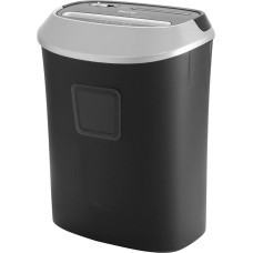 BURO Шредер Office BU-S1201 черный/серебристый с автоподачей (секр.P-4) фрагменты 12лист. 25лтр. скрепки скобы пл.карты CD