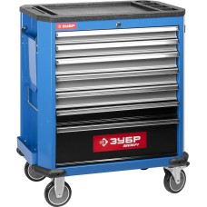 ЗУБР 730 x 475 x 910 мм, инструментальная тележка с 7 ящиками (38903-7)