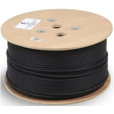 CABEUS Кабель информационный SFTP-4P-Cat.5e-SOLID-OUT-LSZH-UV кат.5E SF/UTP 4 пары LSZH универсальный 305м черный