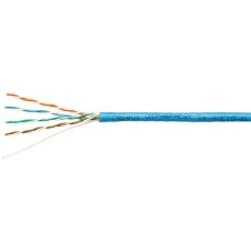 CABEUS Кабель информационный UTP-4P-CAT.5E-SOLID-BL кат.5E U/UTP 4 пары PVC внутренний 305м синий