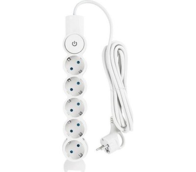 Сетевой фильтр DUWI 32576 5 С/Ф 5 гнезд- 3,0м - белый