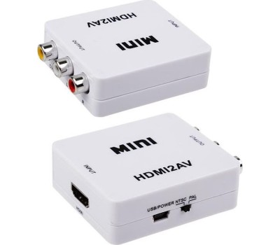 Переходник REXANT (17-6931) КОНВЕРТЕР HDMI НА 3 RCA, ПЛАСТИК, БЕЛЫЙ