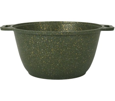 Кастрюля KUKMARA к41tsml а/пр литая 4,0л стекл/кр Trendy style malachite