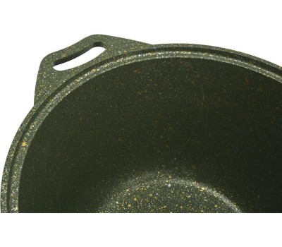 Кастрюля KUKMARA к41tsml а/пр литая 4,0л стекл/кр Trendy style malachite