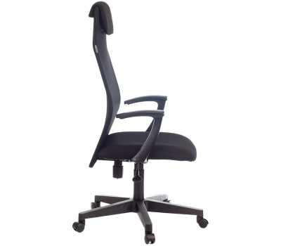 Кресло БЮРОКРАТ Кресло руководителя KB-8 черный TW-01 TW-11 сетка с подголов. крестовина пластик