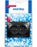 Розетка SMARTBUY (SBE-01b-16-S2-Z-c) Венера, 1-местная, черный