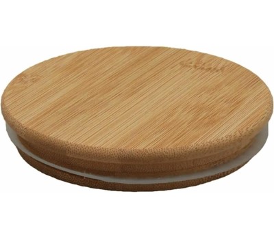 Стеклянная банка MALLONY Стеклянная банка для сыпучих продуктов с крышкой BAMBU, объем: 0,45 л (004451)