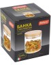 Стеклянная банка MALLONY Стеклянная банка для сыпучих продуктов с крышкой BAMBU, объем: 0,45 л (004451)