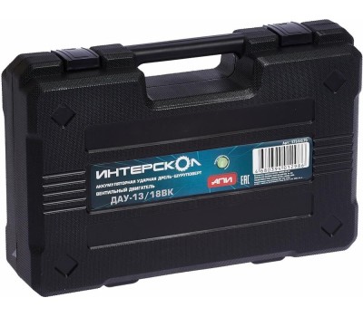 Дрель-шуруповерт ИНТЕРСКОЛ ДАУ-13/18ВК бесщеточная удар. аккум. дрель-шуруп. Li-ion АПИ (кейс, без аккум. и ЗУ)
