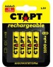 Аккумулятор СТАРТ (19344) HR03 ААА 1100mAh Ni-MH BL3+1