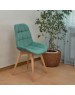 Стул обеденный POLINI Home Verona SD, мятный-натуральный (2 кор.)